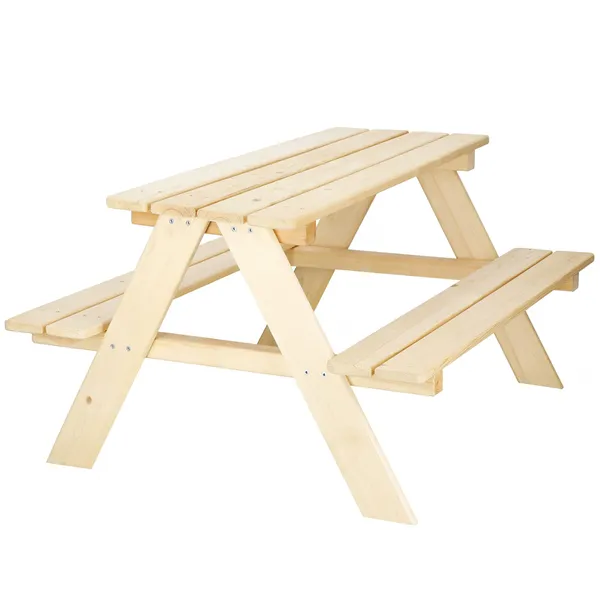 Wooden garden picnic table for children Springos BE003 90x79x50 cm