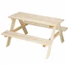 Wooden garden picnic table for children Springos BE003 90x79x50 cm