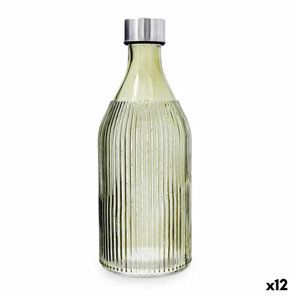 Vandens butelis Quid Maison Žalia stiklas 1 L (12 vnt.)