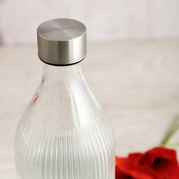 Vandens butelis Quid Maison Pilka stiklas 1 L (12 vnt.)