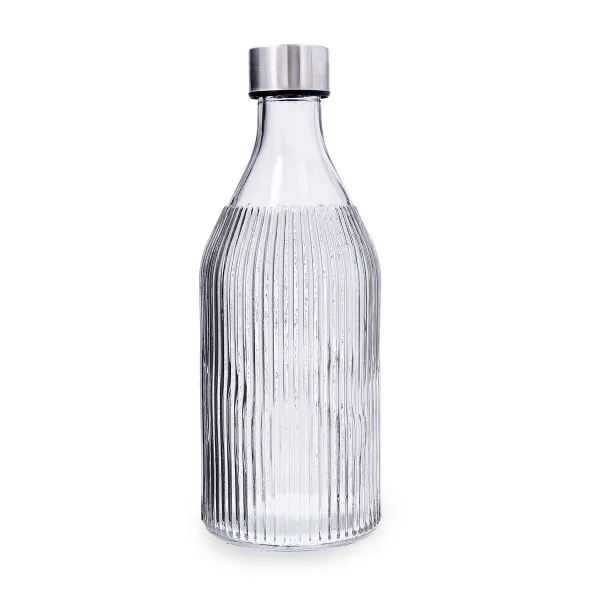 Vandens butelis Quid Maison Pilka stiklas 1 L (12 vnt.)