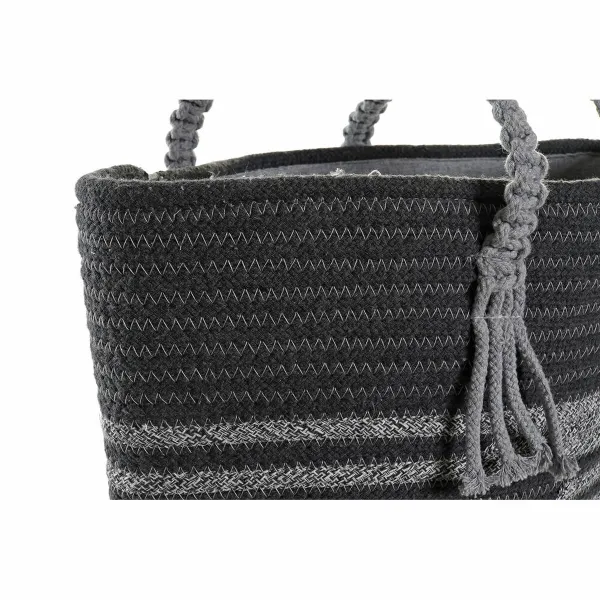 Krepšys DKD Home Decor 48 x 16 x 36 cm Pilka