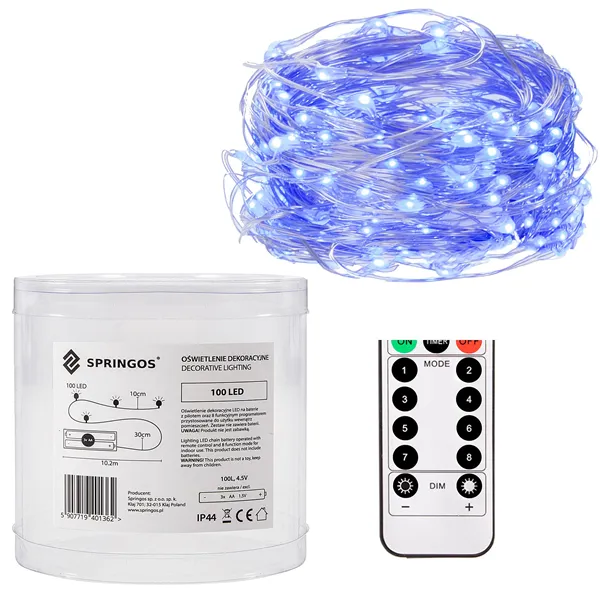 Christmas tree lights on batteries Springos CL0103 9.9 m