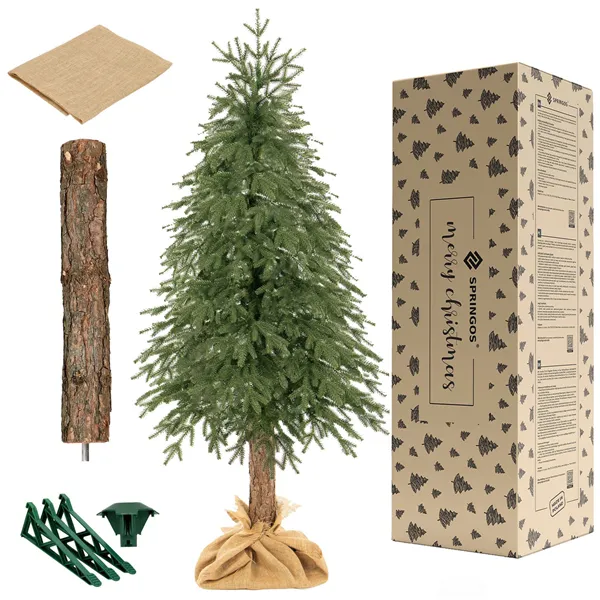 Artificial Christmas tree on a trunk Springos CT0173 220 cm