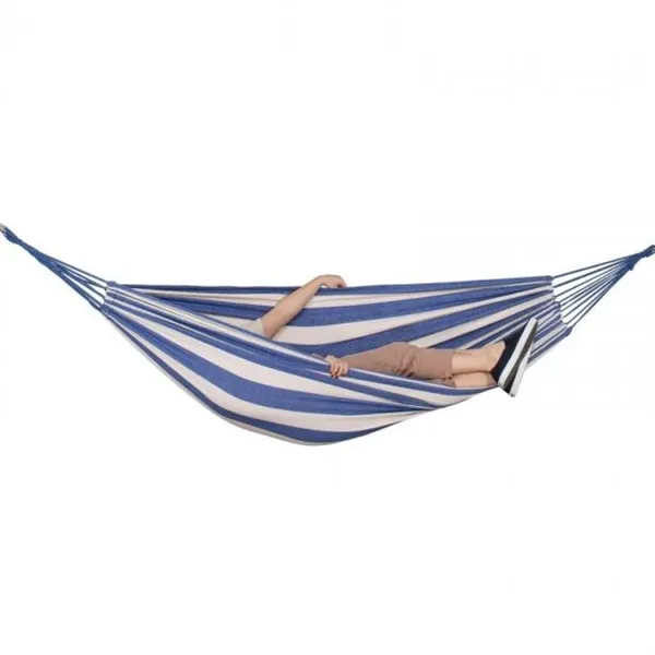 Hammock for two people Springos HM038 200x150 cm - white-blue