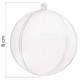 Acrylic bauble Springos CA2001 8cm