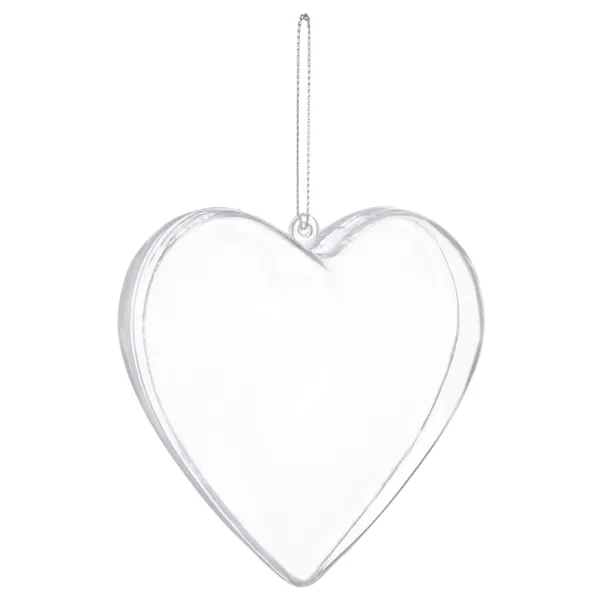 Acrylic bauble Springos CA2008 8cm heart