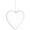 Acrylic bauble Springos CA2008 8cm heart