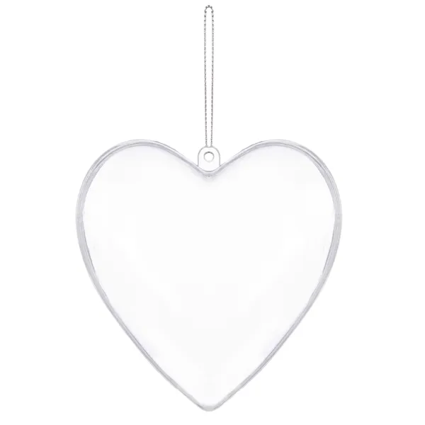 Acrylic bauble Springos CA2008 8cm heart