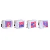Kelionių reikmenų dėžutė DKD Home Decor Balta polialgodon 15 x 6 x 12 cm (4 vnt.)