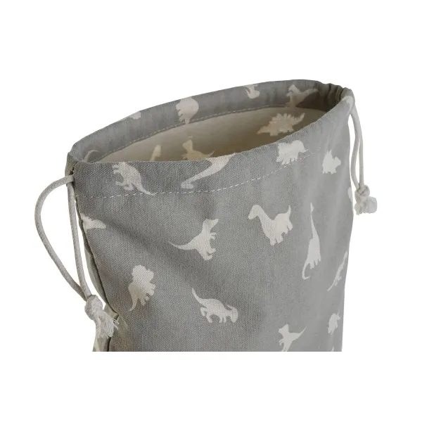 Детска Rаница Чувал DKD Home Decor Balts Pelēks 24 x 2 x 26 cm (2 gb.)