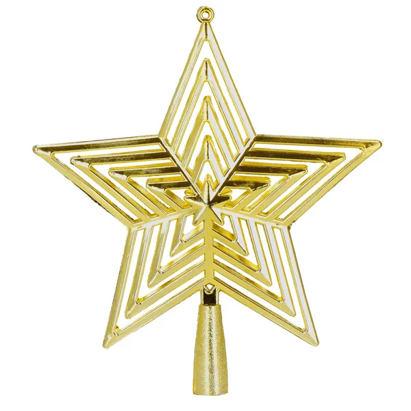 Christmas tree topper Springos CA1277 23 cm gold star