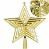 Christmas tree topper Springos CA1277 23 cm gold star