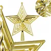 Christmas tree topper Springos CA1277 23 cm gold star