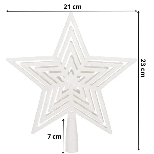 Christmas tree topper Springos CA1279 23 cm