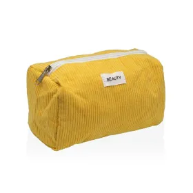 Reisi Tualett-tarvete Kott Versa Corduroy Kollane 8 x 11 x 18 cm