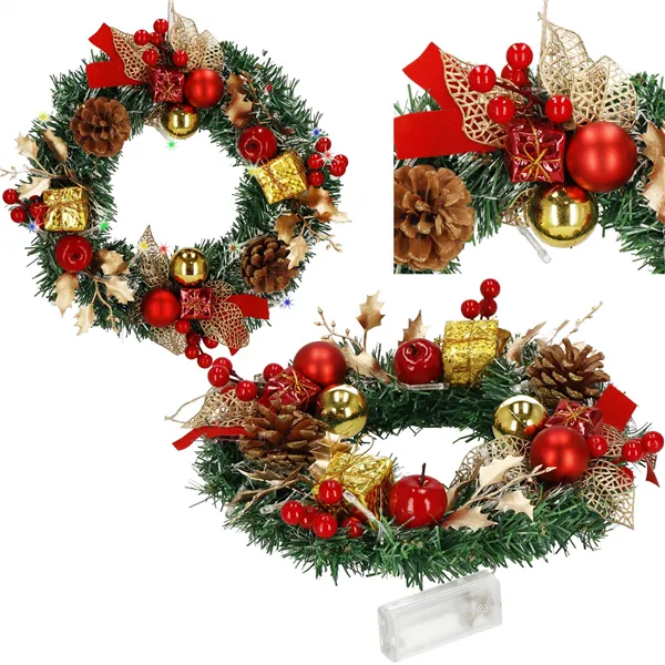 Christmas wreath door decoration Springos CA1318 30 cm