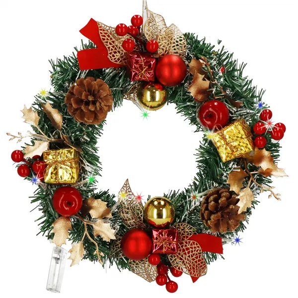 Christmas wreath door decoration Springos CA1318 30 cm