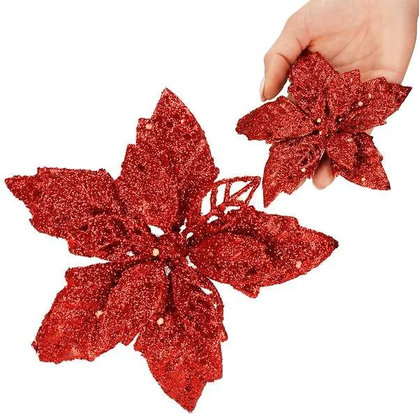 Poinsettia, artificial flower Springos CA1257 13 cm