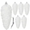 Christmas tree pendants cones Springos CA1170 6 pcs 14 cm