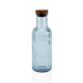 Бутылка с водой Versa Синий Cтекло 1 L 8,7 x 27,8 x 8,7 cm