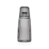 Vandens butelis Versa Juoda stiklas Aliuminis 10,3 x 26 x 10,3 cm
