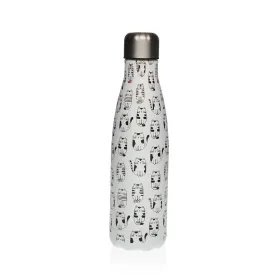 Water bottle Versa Steel Cat 7 x 27 x 7 cm