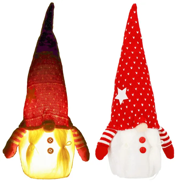 Christmas gnome with led lighting Springos CA1246 33 cm