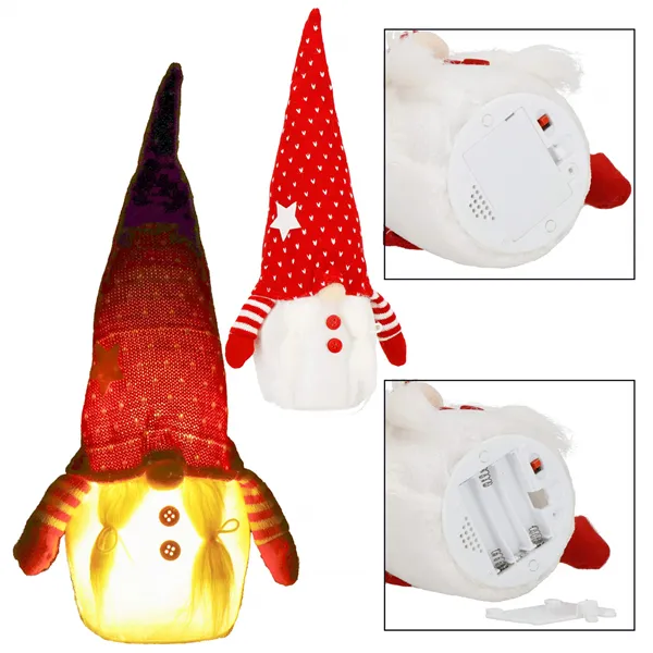 Christmas gnome with led lighting Springos CA1246 33 cm