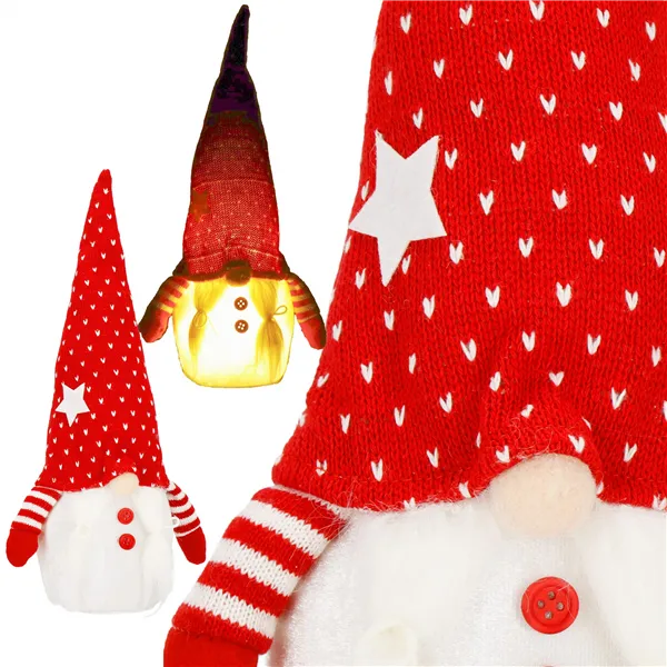 Christmas gnome with led lighting Springos CA1246 33 cm