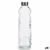 Stiklinis butelis Vivalto Skaidrus Sidabras Metalinis stiklas 1,1 L 8 x 31 x 8 cm (18 vnt.)