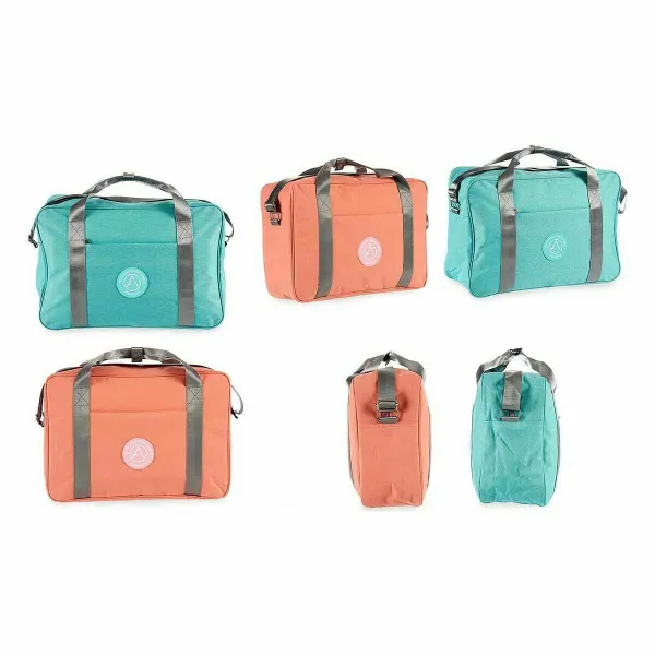 Sports Bag Berilo Žalia Rožinė Poliesteris 14 x 34 x 44 cm (12 vnt.)