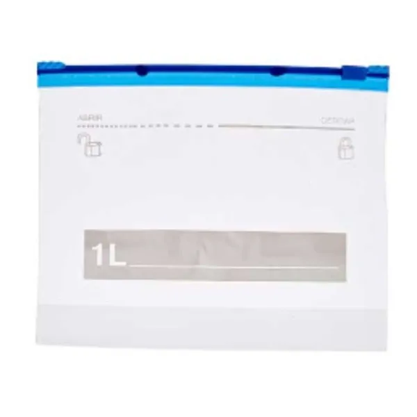 Daugkartinio naudojimo maisto maišelių rinkinys Leknes Skaidrus Polietilenas 1 L 20 x 17 cm 17,3 x 0,03 x 20,7 cm ziplock (21 vn