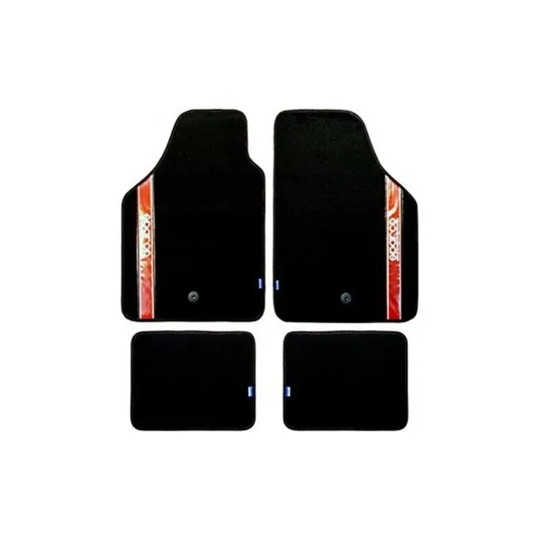 Auto Grīdas Paklāju Komplekts Sparco Strada 2012 B Universāls Melns/Sarkans (4 pcs)