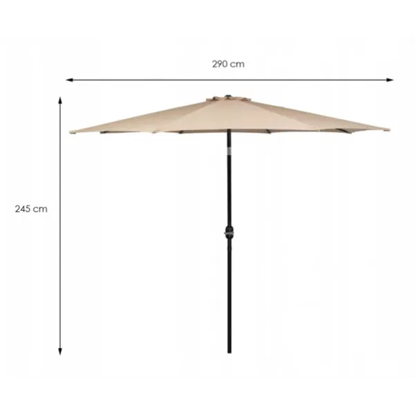 Garden umbrella with slope Springos GU0016 290cm