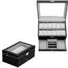 Watch box Springos HA1063 30x20x13 cm black and gray