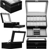 Watch box Springos HA1063 30x20x13 cm black and gray