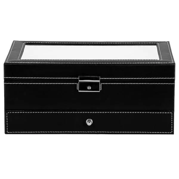 Watch box Springos HA1063 30x20x13 cm black and gray