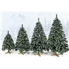 CT0191 Artificial Christmas tree 220 cm Premium Royal Trees, snowy diamond pine with cones