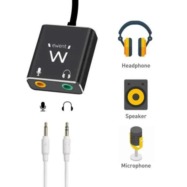 Audio Adaptera Ligzda Ewent EC1645 USB C 15 cm