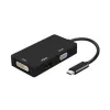 USB-C – VGA/HDMI/DVI adapteris Aisens A109-0343 HDMI USB VGA USB 3.2 Juoda 15 cm