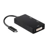 USB-C – VGA/HDMI/DVI adapteris Aisens A109-0343 HDMI USB VGA USB 3.2 Juoda 15 cm
