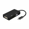 USB-C – VGA/HDMI/DVI adapteris Aisens A109-0343 HDMI USB VGA USB 3.2 Juoda 15 cm