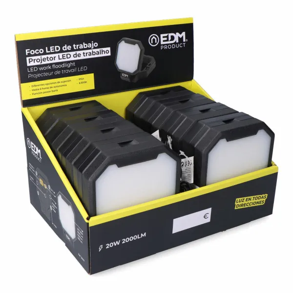 LED spotlight EDM 36107 20 W 6500 K 1000 Lm 2000 Lm 500 lm 3 viename