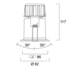 SYLFIRE LED CRH FIX 3000K DIMMABLE DC