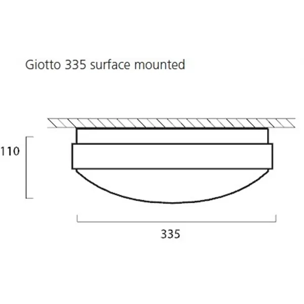 GIOTTO LED 335 SURFACE 4000K MW