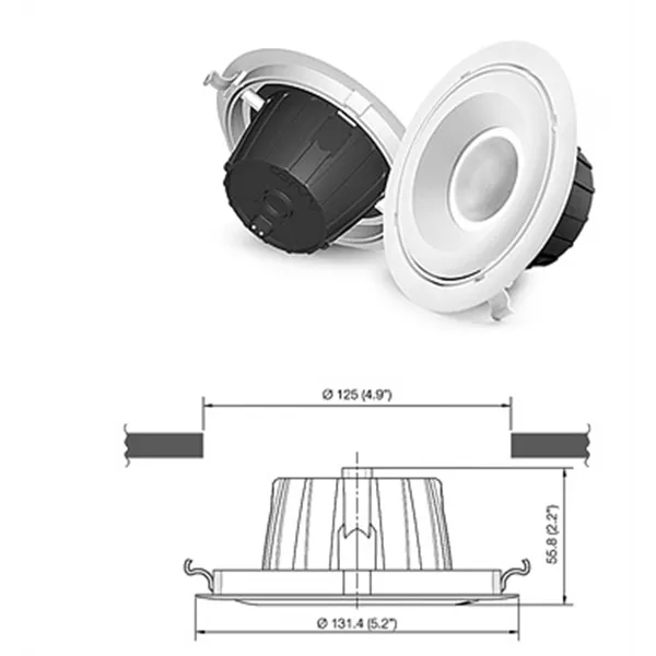 CORVI LED SPOT 4S DOWNLIGHT Регулируемый 5 Вт 3000 К 600 люмен