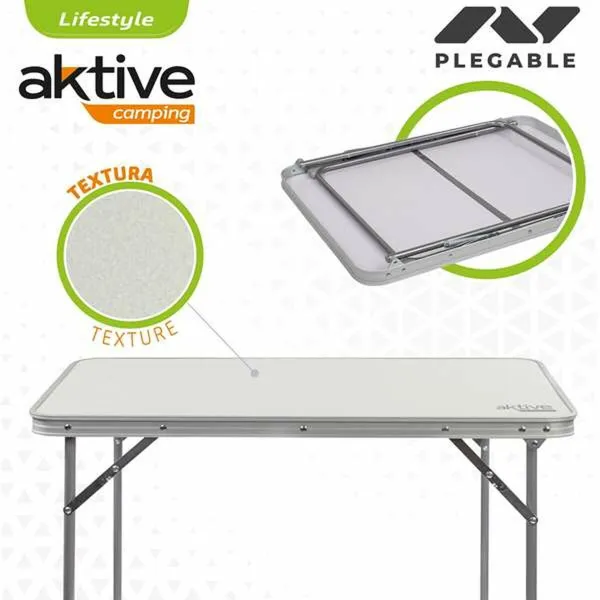 Saliekams galds Aktive Balts Tērauds Koks MDF 80 x 60 x 70 cm