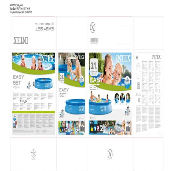 Pripučiamas baseinas Intex Easy Set 3077 l Apskritas Baseino valymo įrenginys (305 x 61 cm)