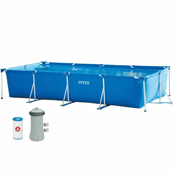 Išmontuojamas baseinas Intex Frame 450 X 220 X 84 CM 7127 L Stačiakampis